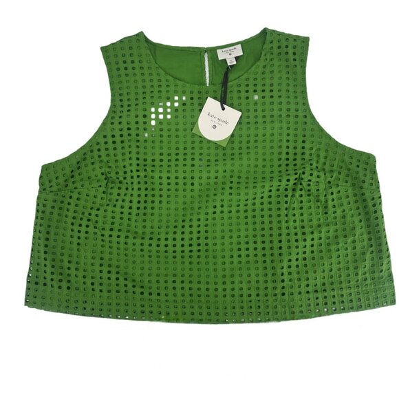 NWT Kate Spade x Target Green Eyelet Tank Top 3XL - Picture 2 of 7
